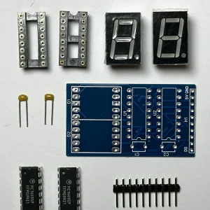 Kit modulo 7 (sette) segmenti per ALEX80, Arduino, progetti elettronici con visualizzazione esadecimale